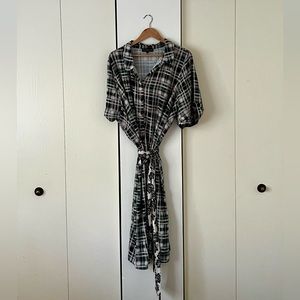 Eloquii Plaid Shirt Dress